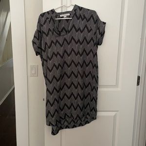 Loyal Hana nursing dress in black and white